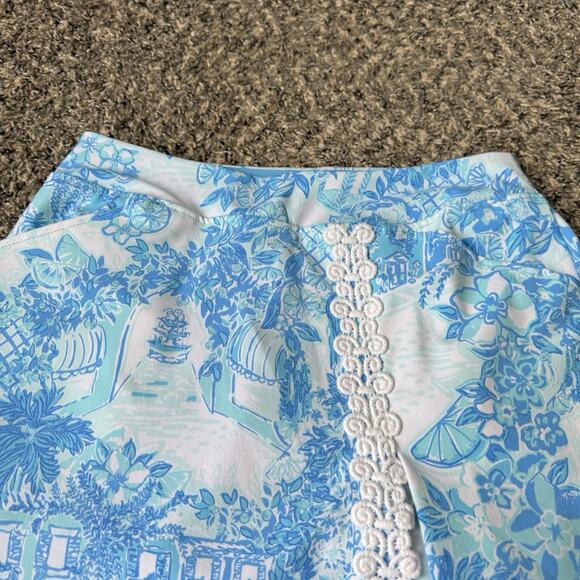 LILLY PULITZER SIZE 2 LUXLETIC DAPHNE SKORT TOILE ME ABOUT IT Blue UPF 50+ New - Picture 3 of 7